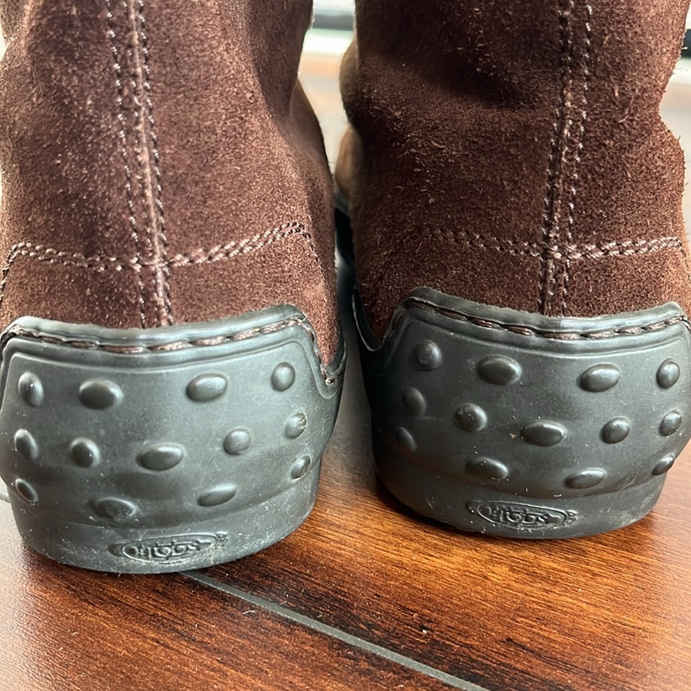 Tod's Dark Brown Suede Lace-Up Ankle Boots - Picture 6 of 13